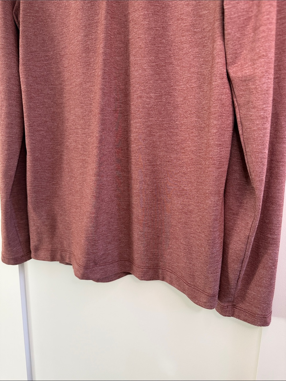Lululemon Evolution Long Sleeve Polo Shirt - Medium - Heathered Date Brown - Picture 3 of 11